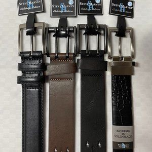Steve Harvey Celebrity Edition 36/38- four different belts, one reversible